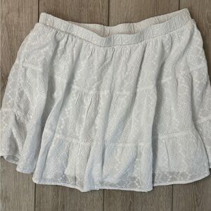 White Cottagecore Women's Skirt. Size L. Fairycore Renfair Boho